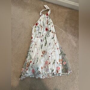 floral halter dress